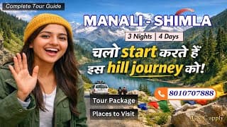 Manali - Shimla Tour Package 2026 