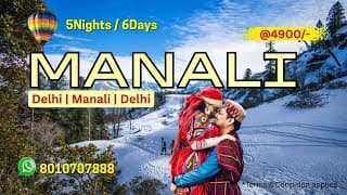 Manali budget tour plan get 50% off 