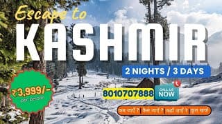Exciting Kashmir Trip Package for 02 Nights & 03 Days 