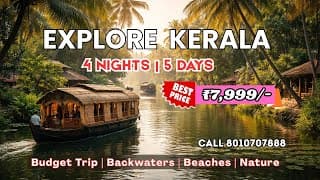 Kerala Tourist Places | Full Itinerary & Budget Tour to Kerala