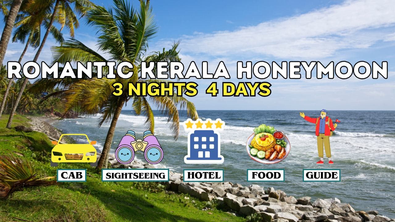 Romantic Kerala Honeymoon Packages from Bangalore – 3N/4D Romantic Escape - Main